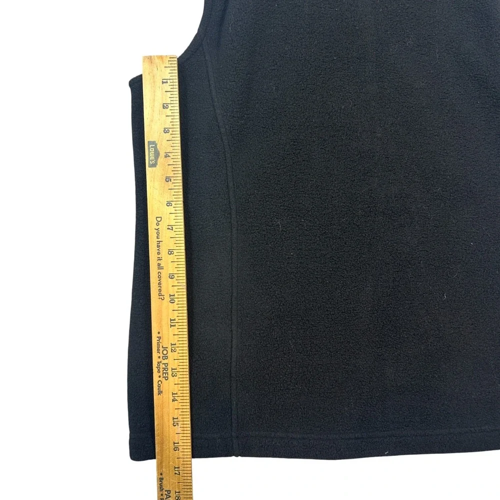 Patagonia Synchilla Vest Mens Large Black Fleece Sleeveless Mock Neck‎ Full Zip